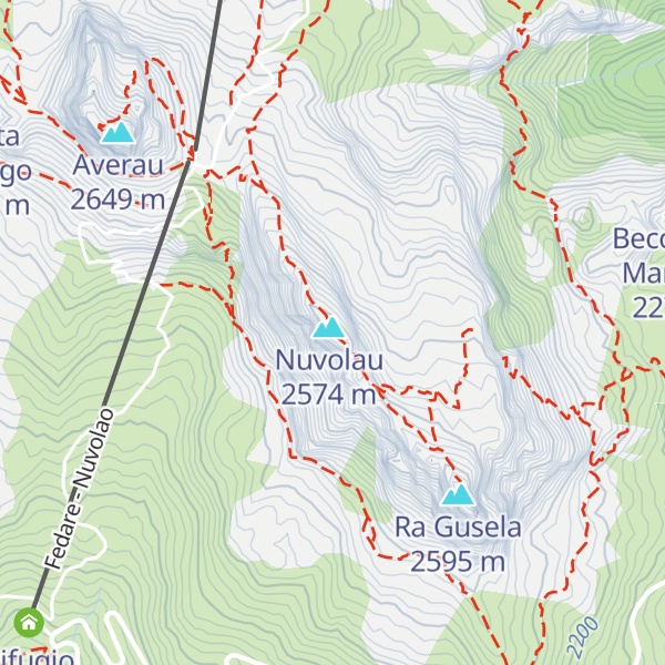 Map of Rifugio Nuvolau