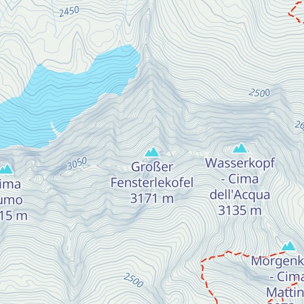 Map of Großer Fensterlekofel