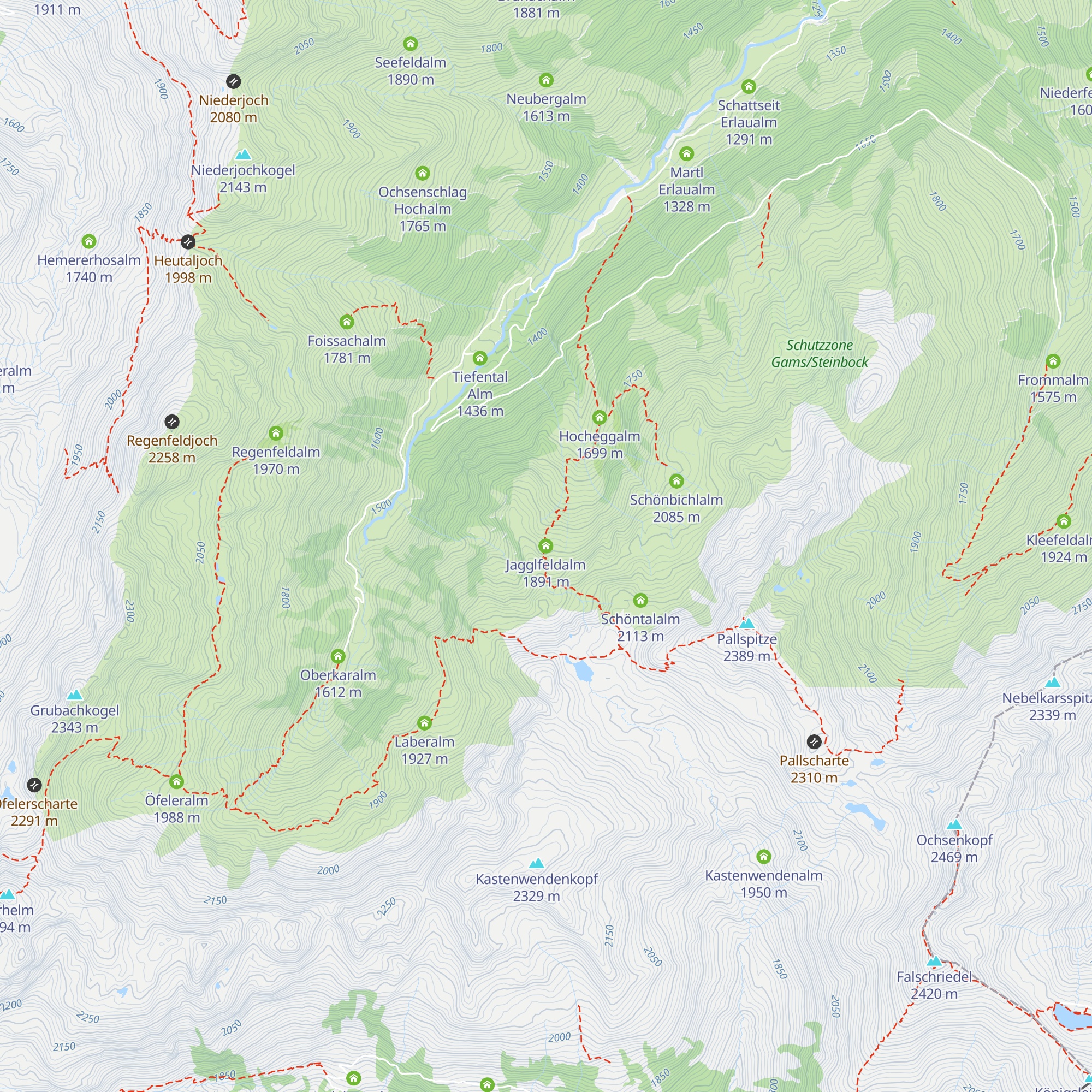 Jagglfeldalm map