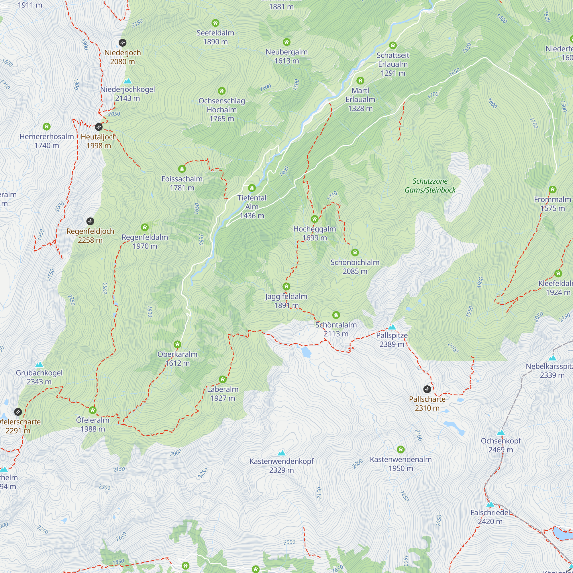 Jagglfeldalm map