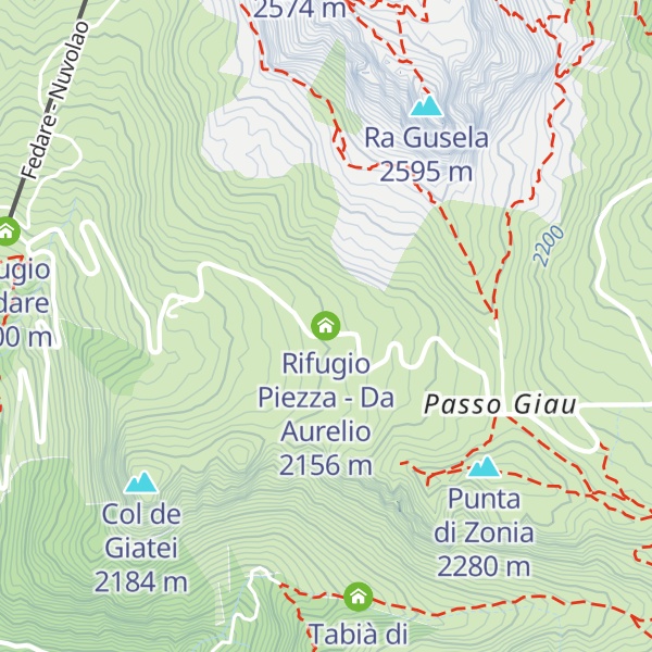 Map of Rifugio Piezza - Da Aurelio