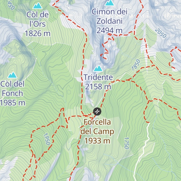 Map of Pala del Camp