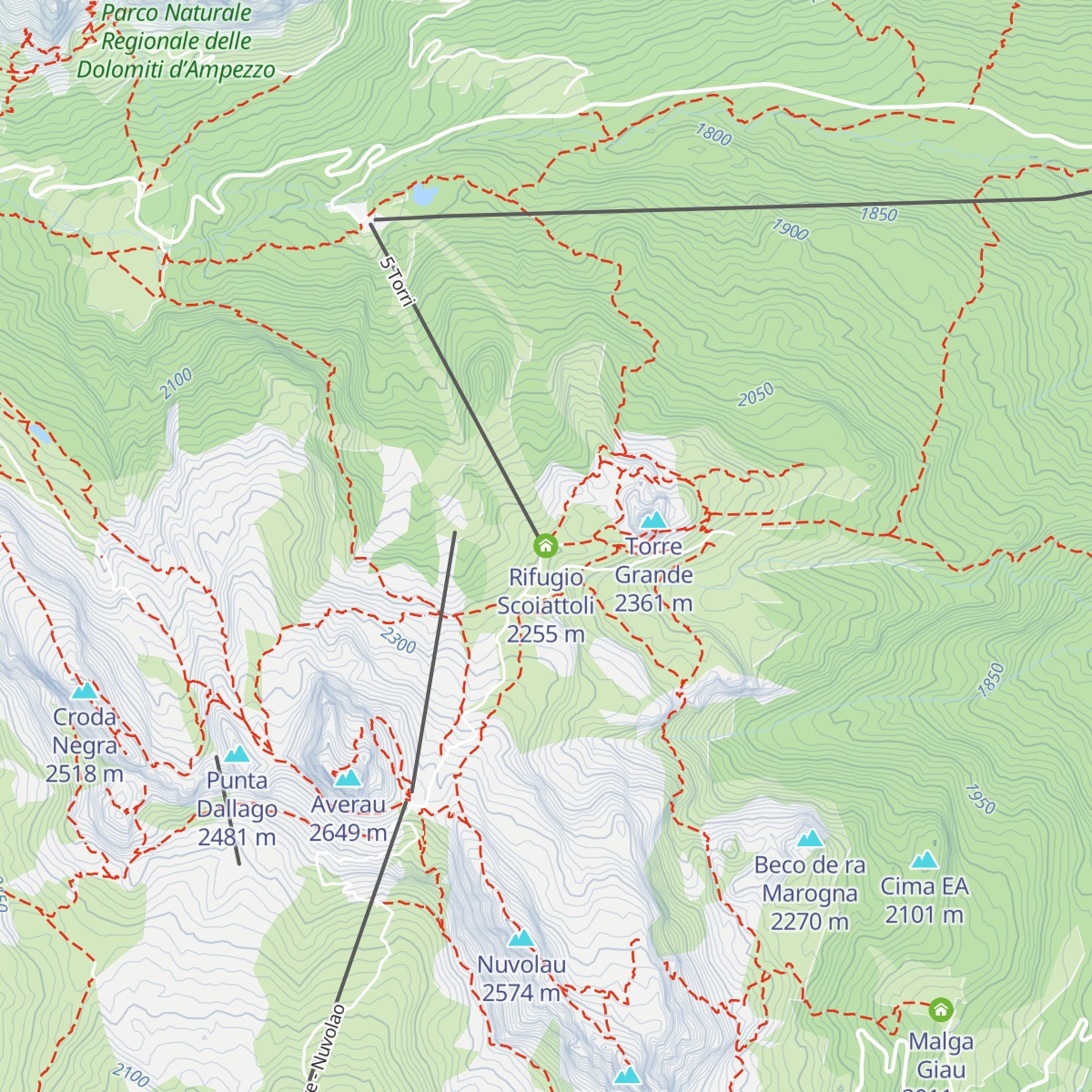 Rifugio Scoiattoli map