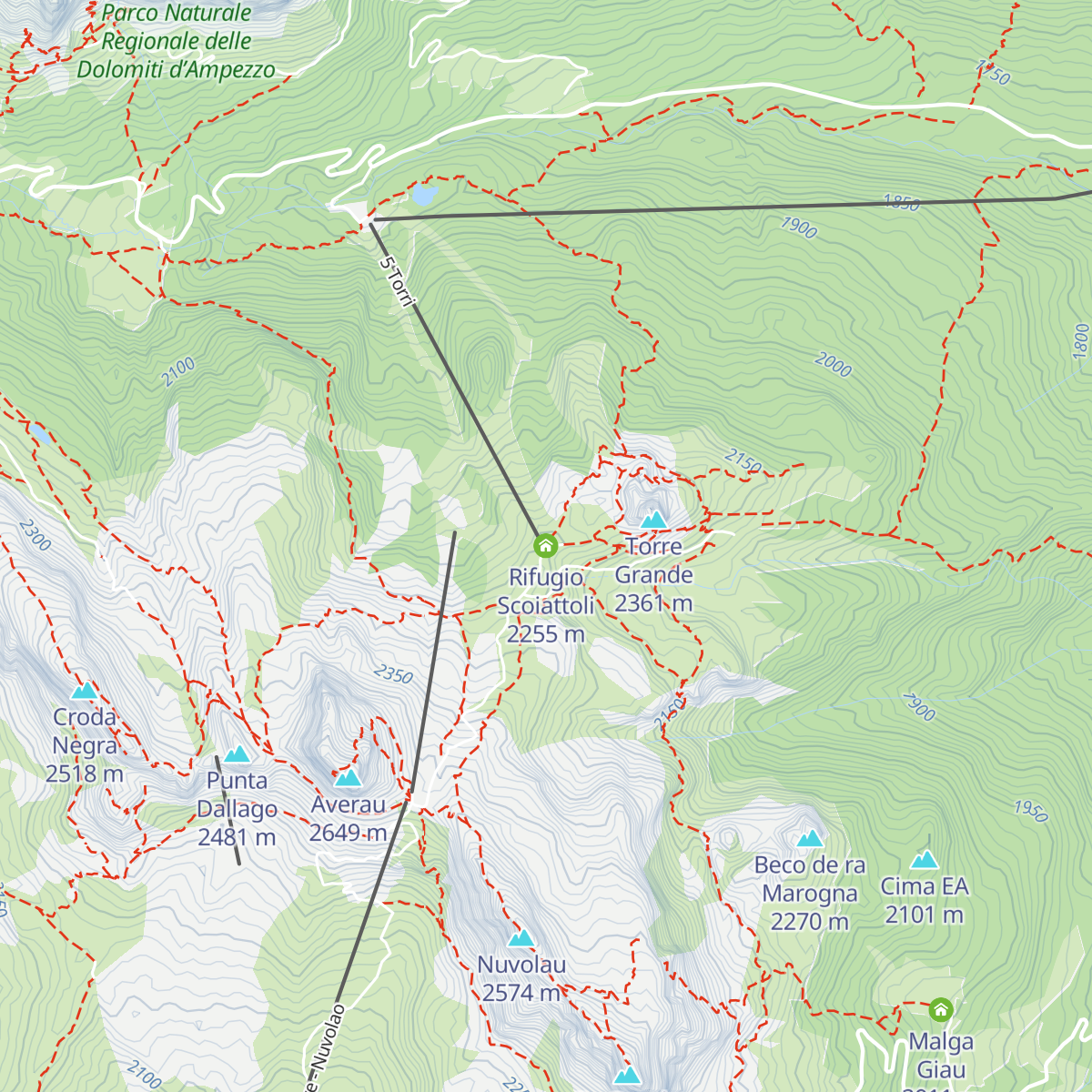 Rifugio Scoiattoli map