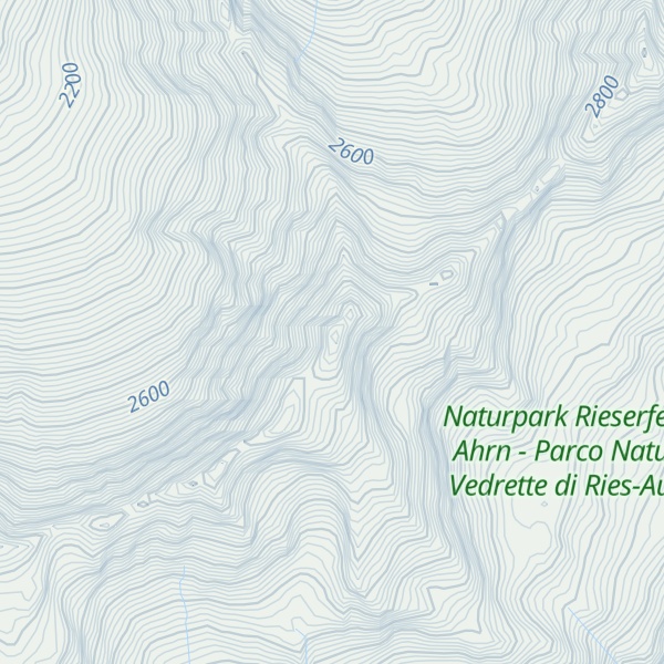 Map of Hirbernock - Cima di Moia