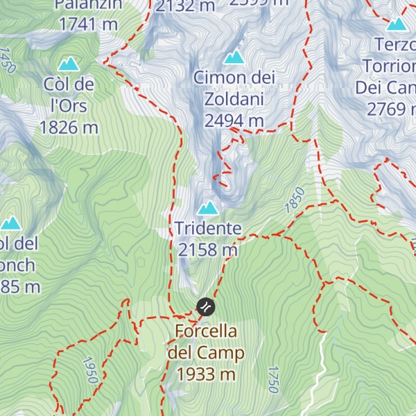 Map of Tridente