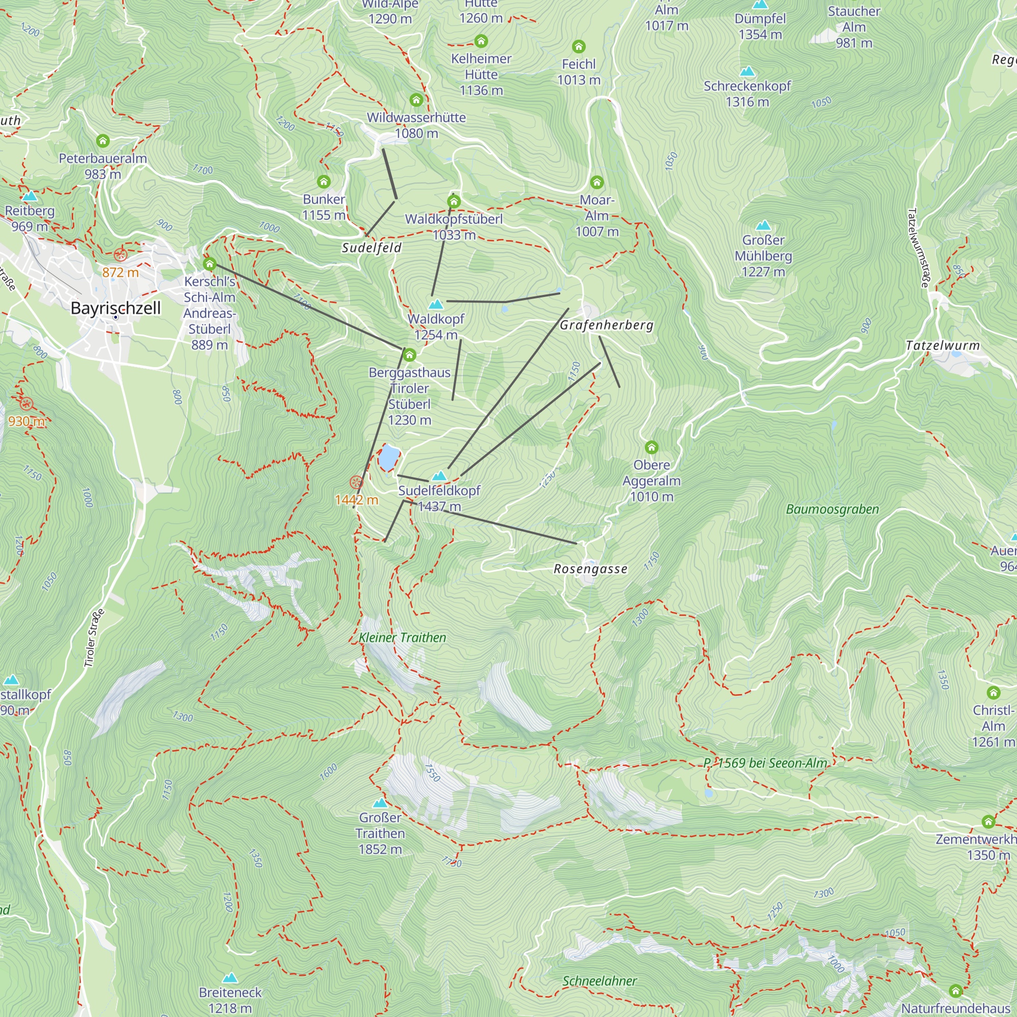 Schönauer Alm map