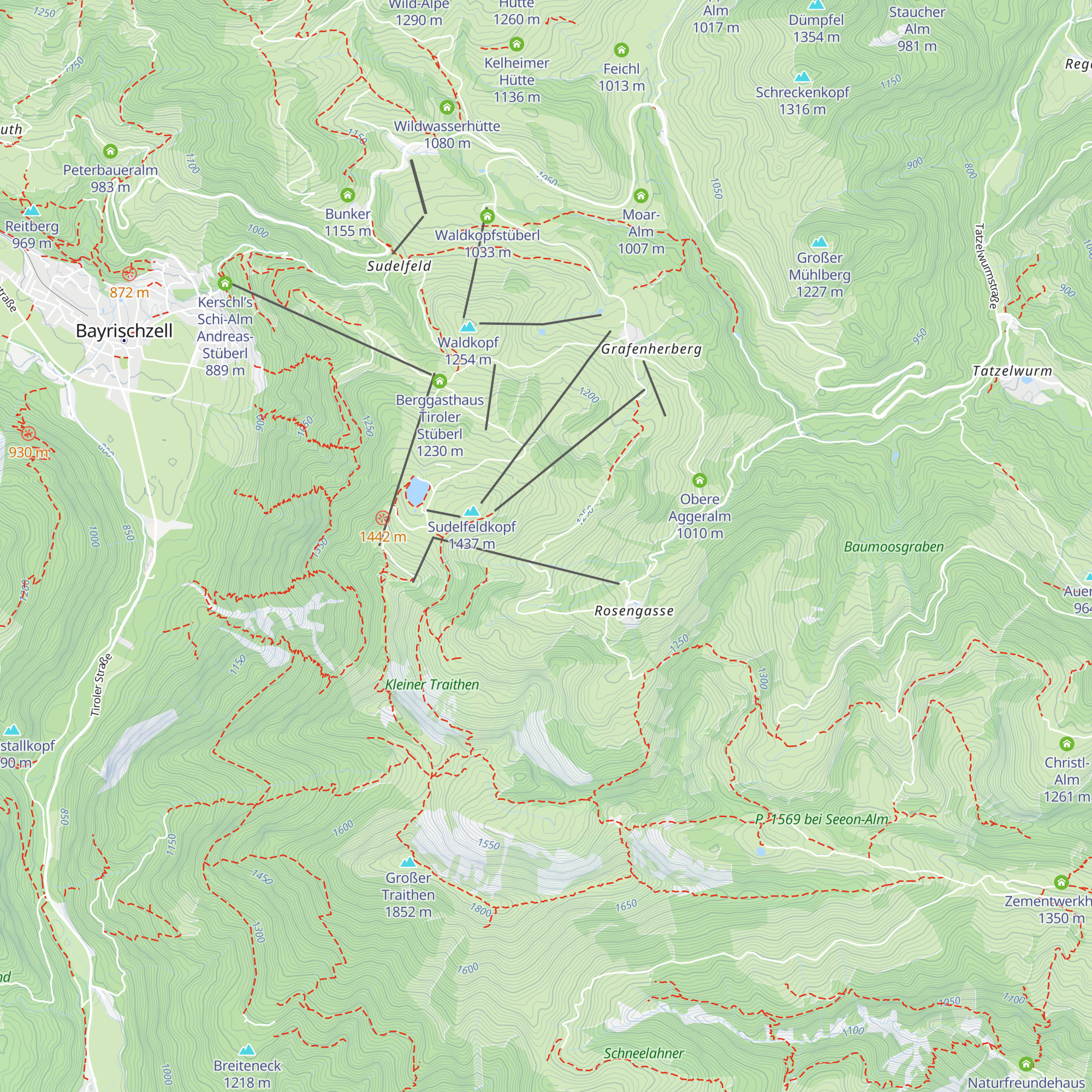 Schönauer Alm map