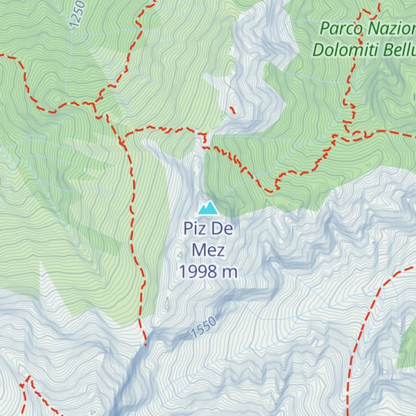 Map of Piz De Mez