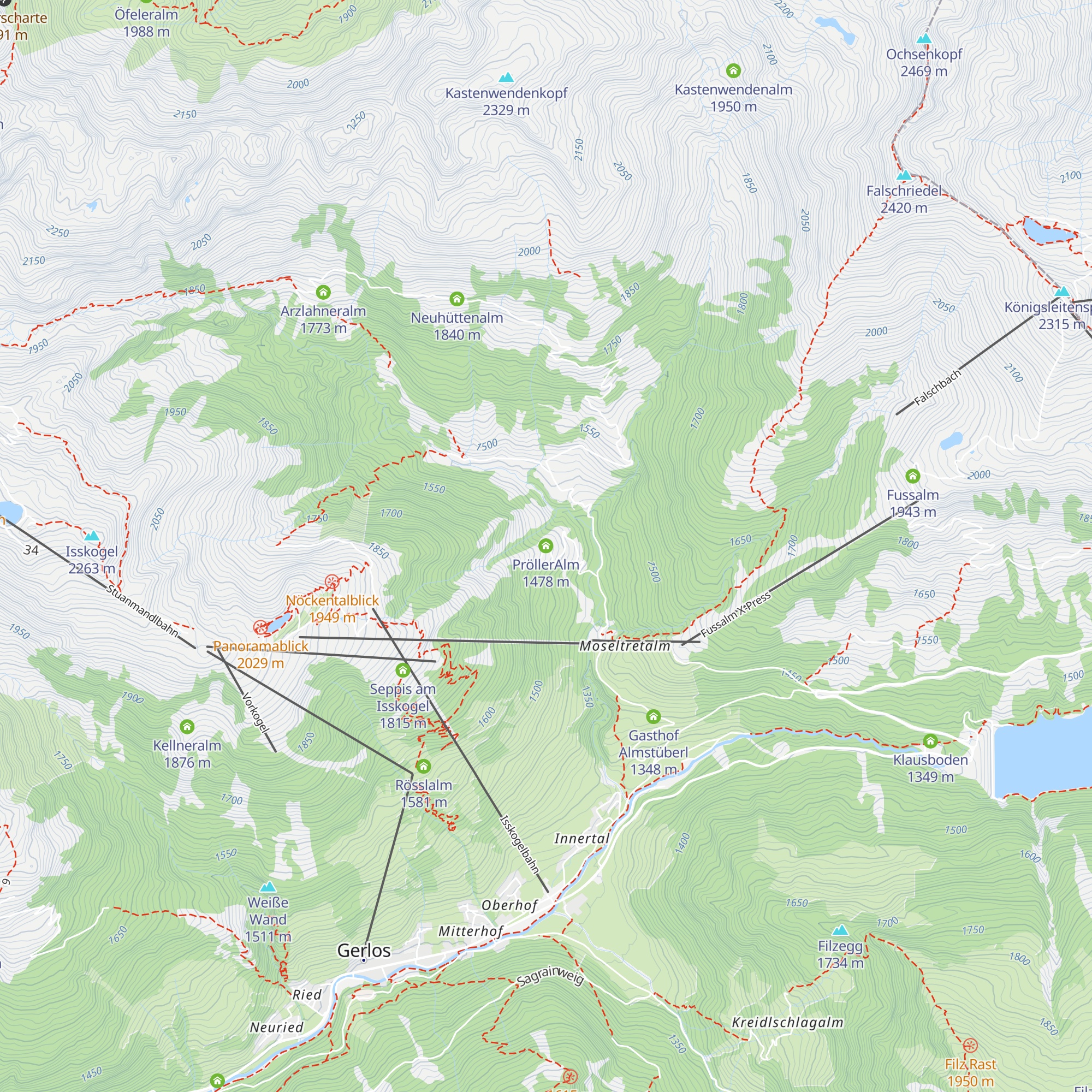 PröllerAlm map