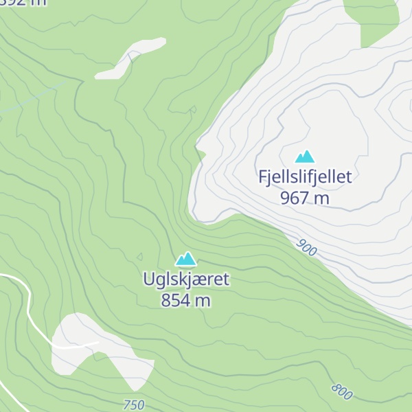 Map of Fjellugla