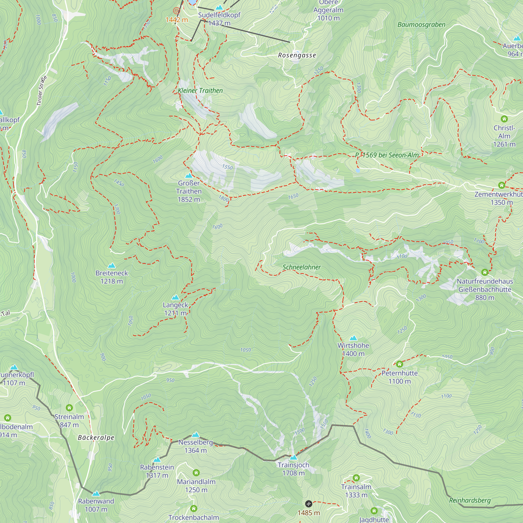 Unterbergalm map