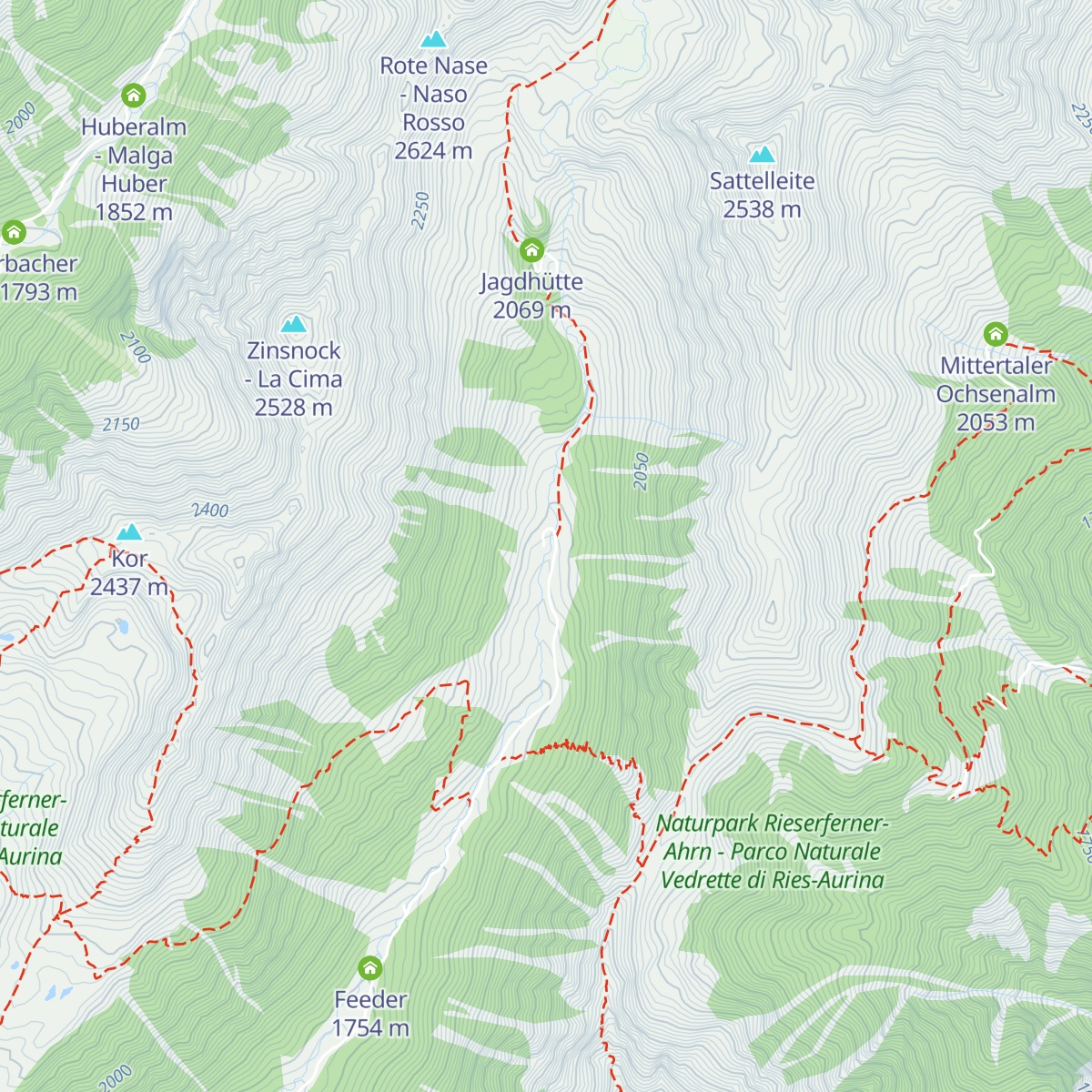 Haidacheralm – Malga Haidacher map