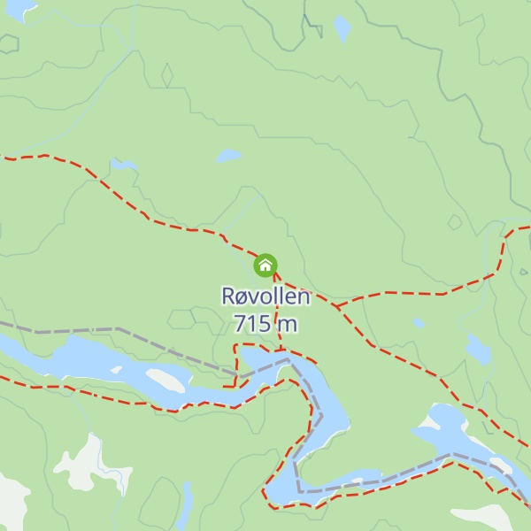 Map of Røvollen