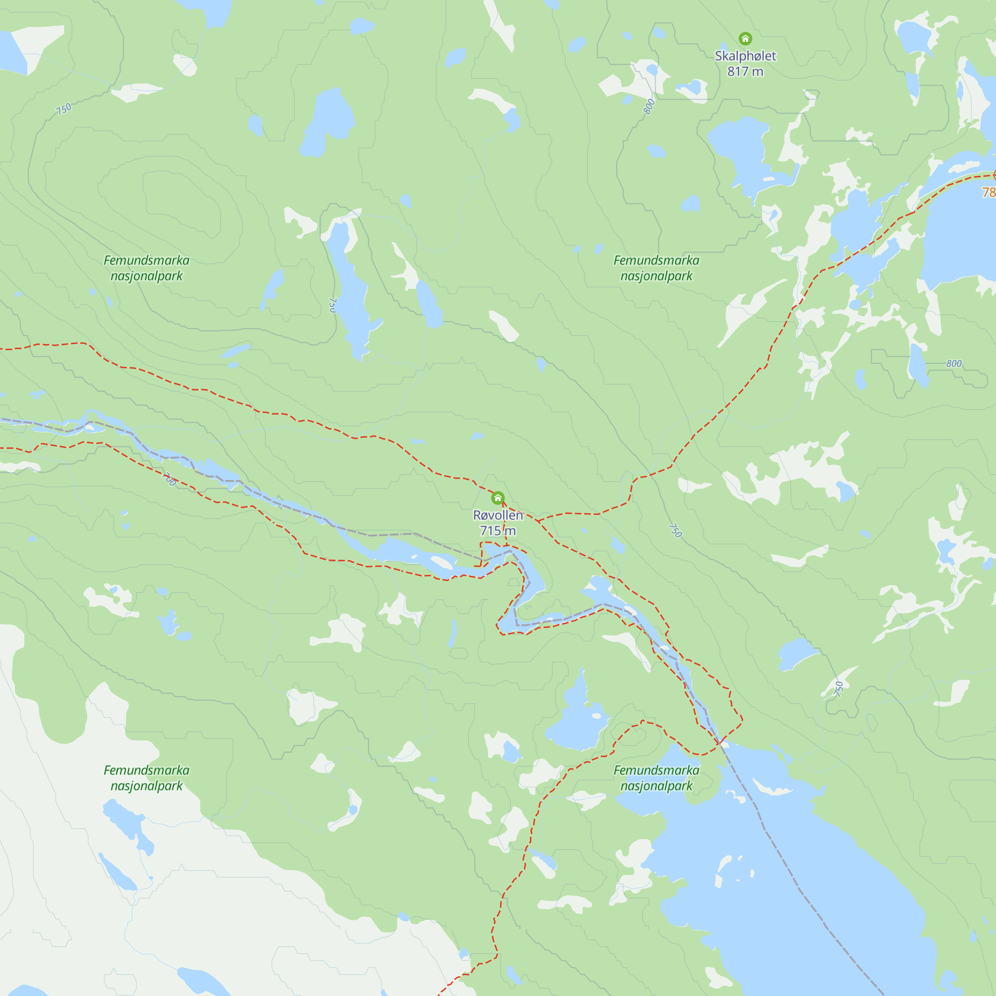 Røvollen map