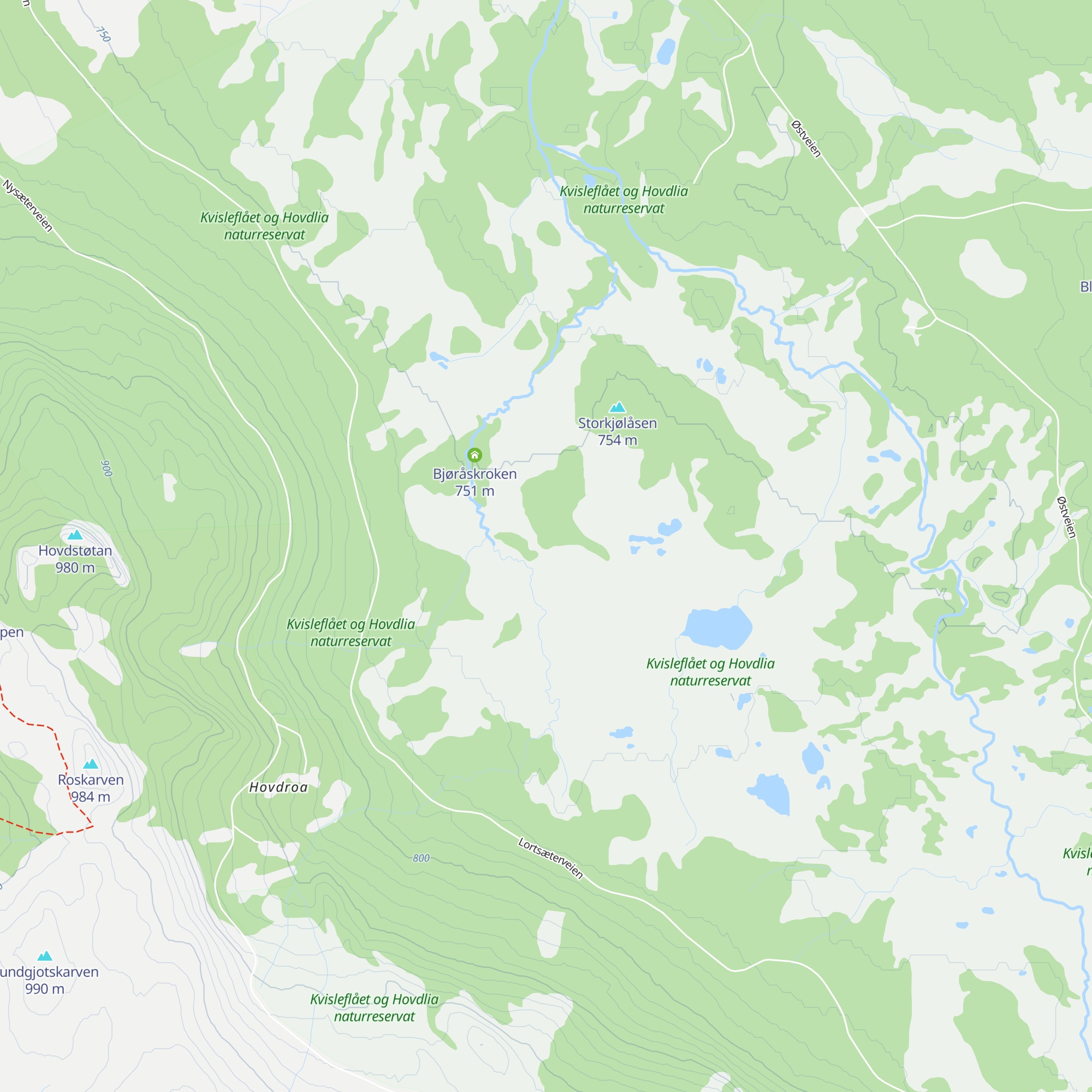 Veslkjølbua map