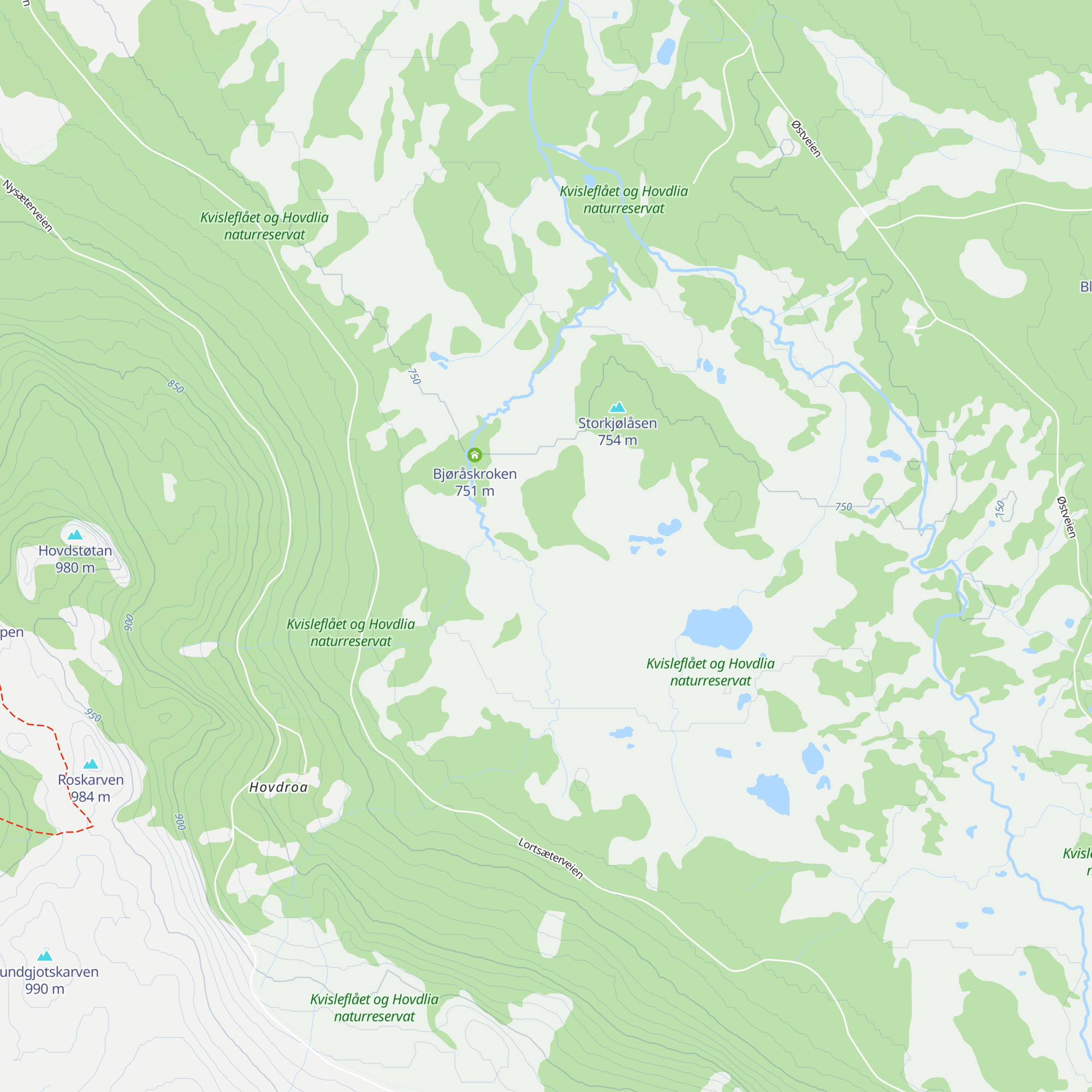 Veslkjølbua map