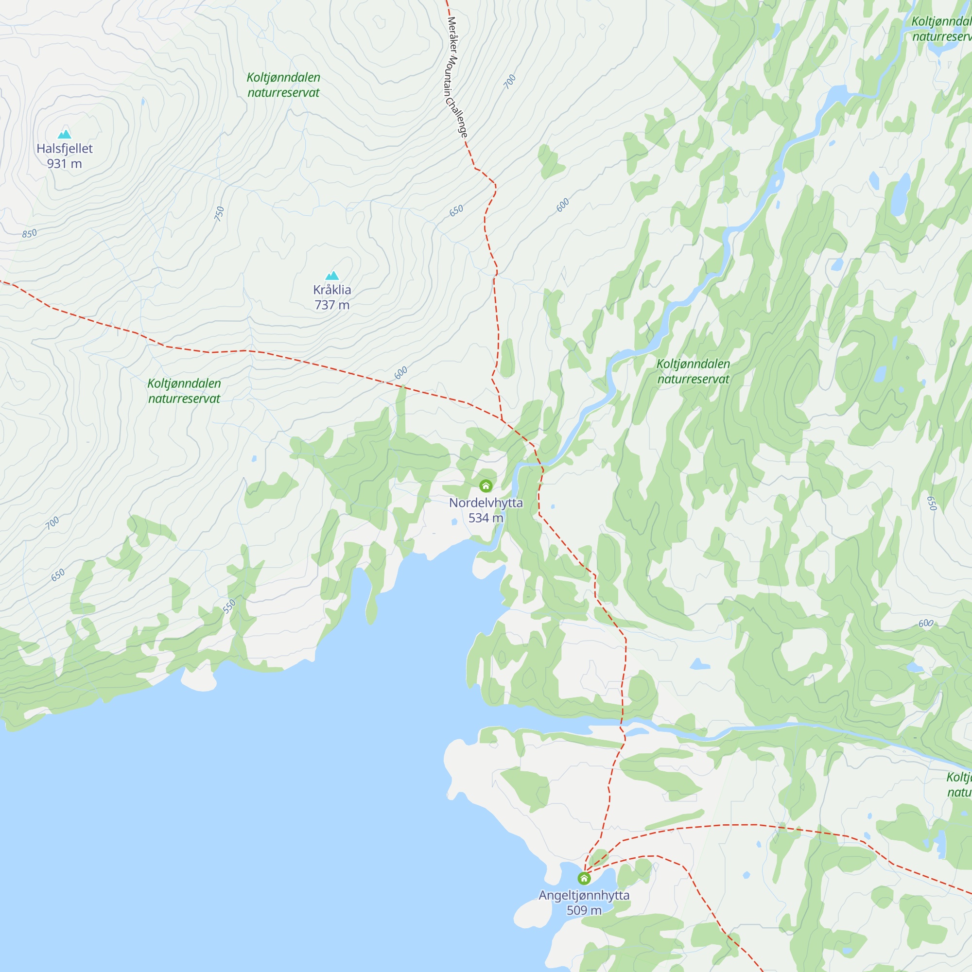 Nordelvhytta map