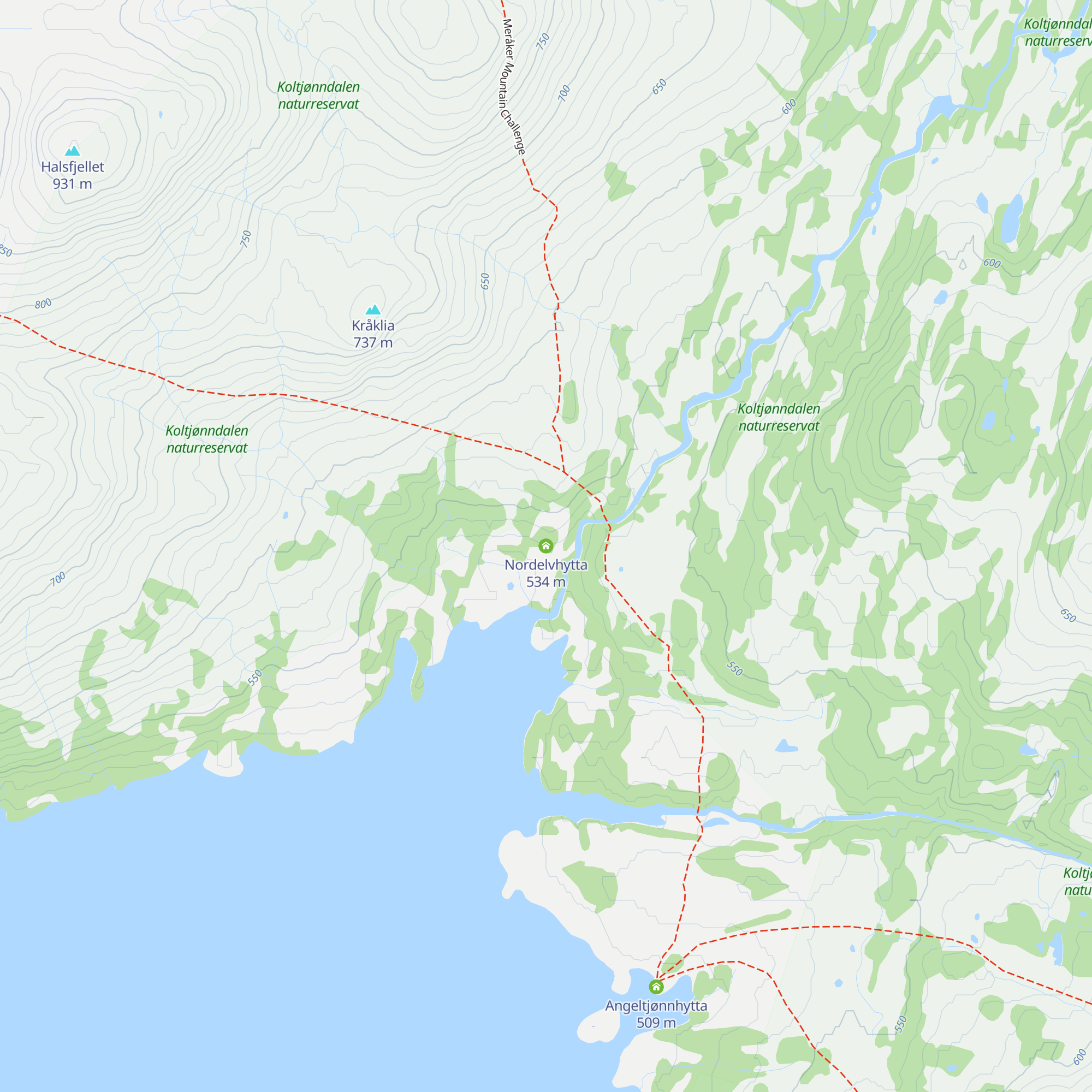 Nordelvhytta map