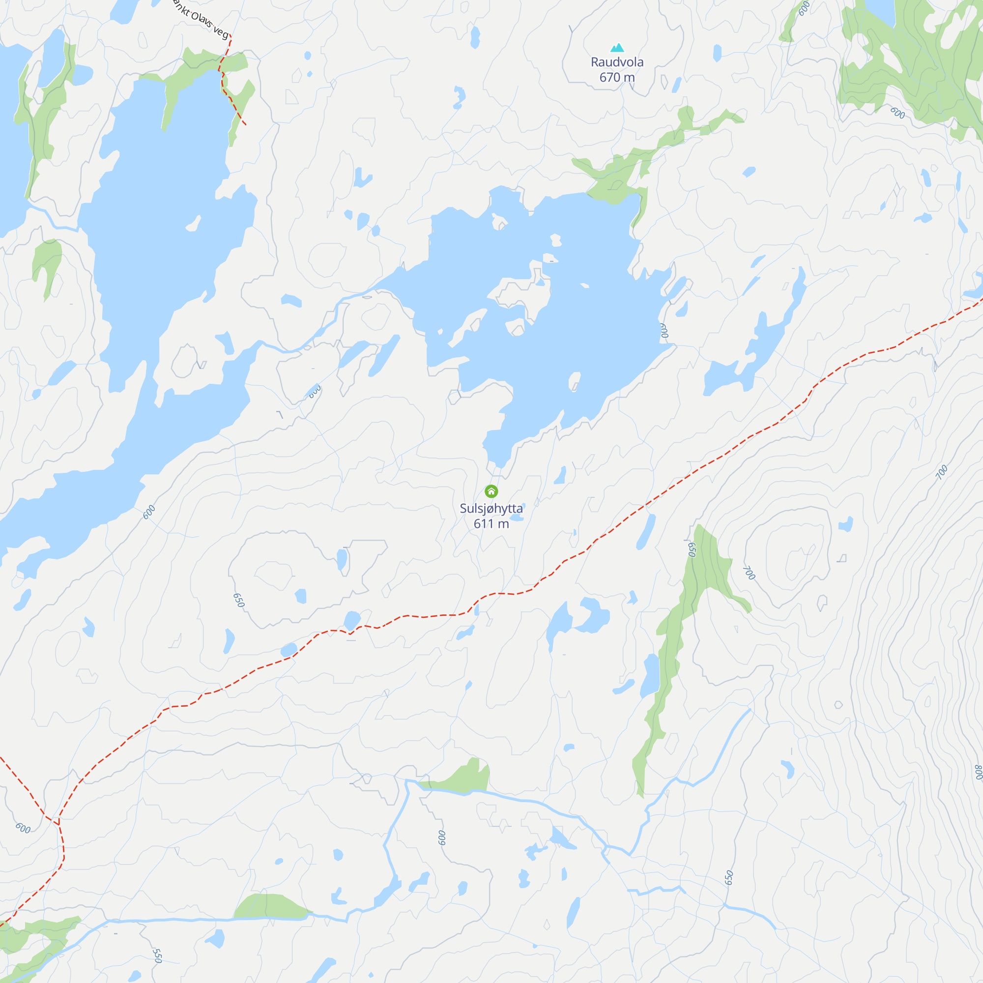 Sulsjøhytta map