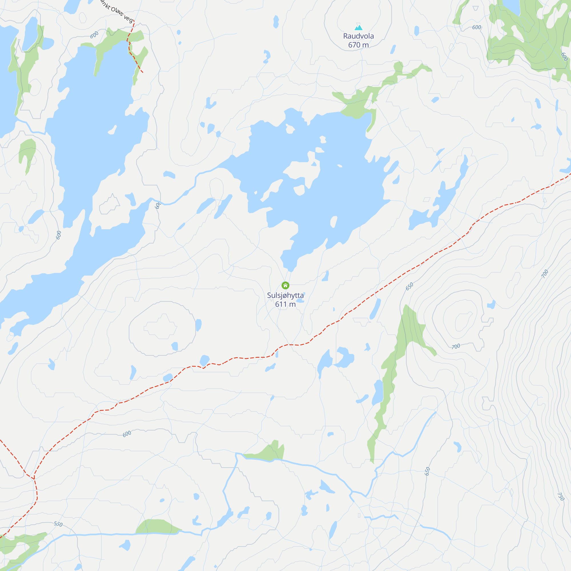 Sulsjøhytta map