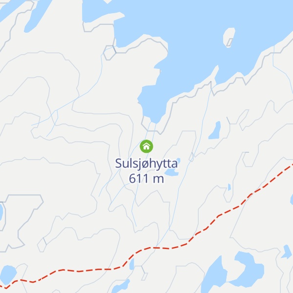 Map of Sulsjøhytta