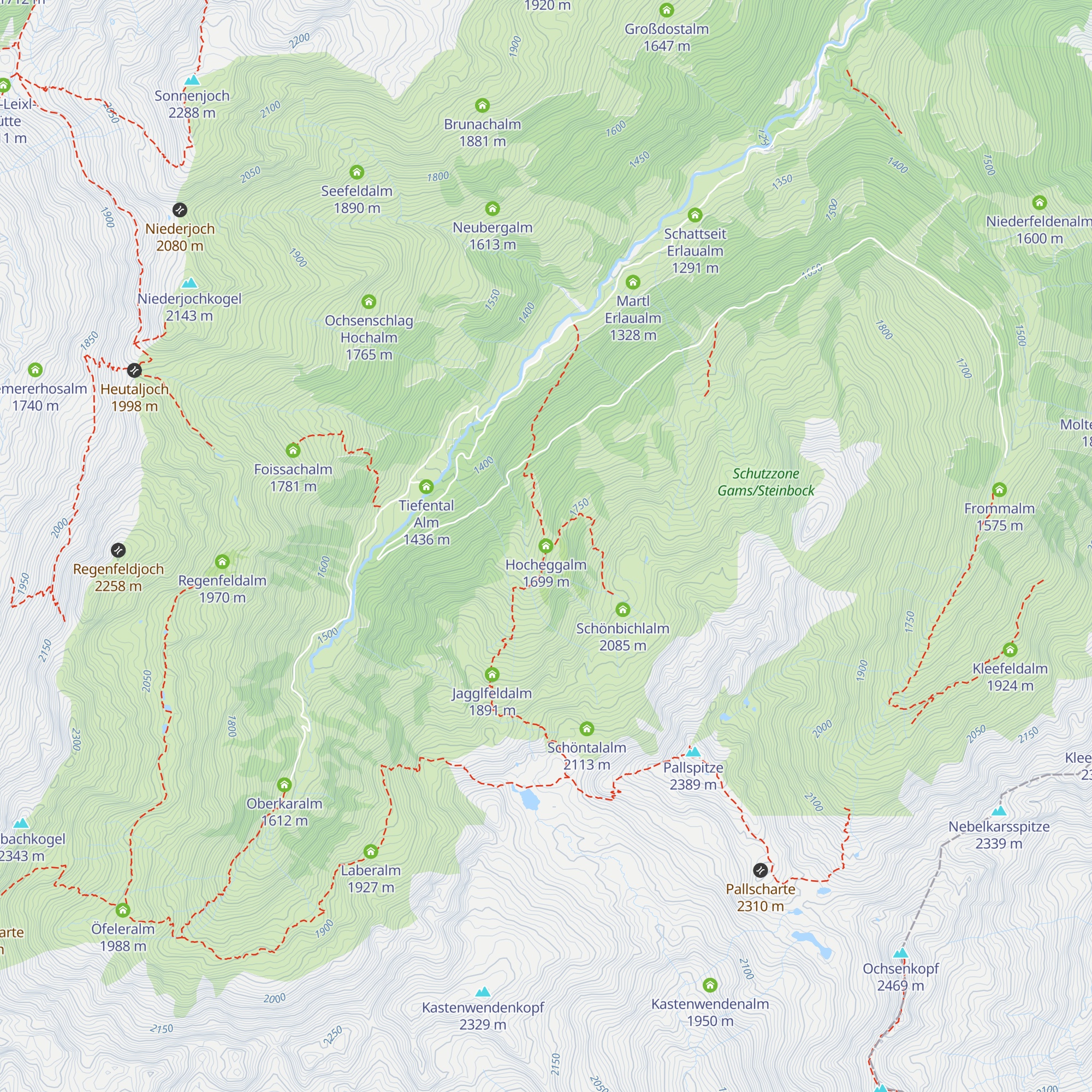 Hocheggalm map