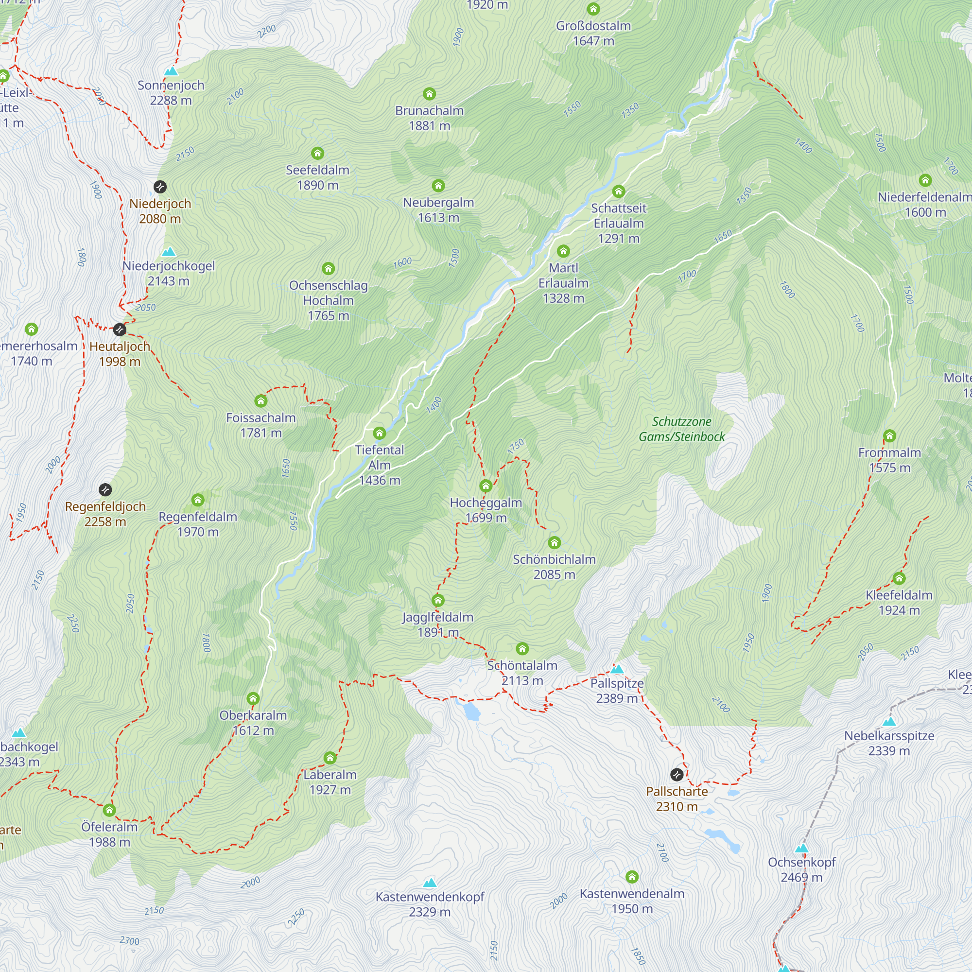 Hocheggalm map