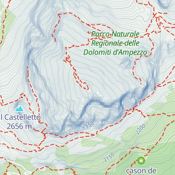 Map of Tofana di Rozes