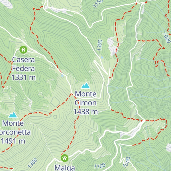 Map of Monte Cimon