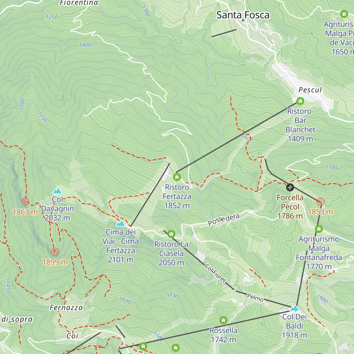 Ristoro Fertazza map