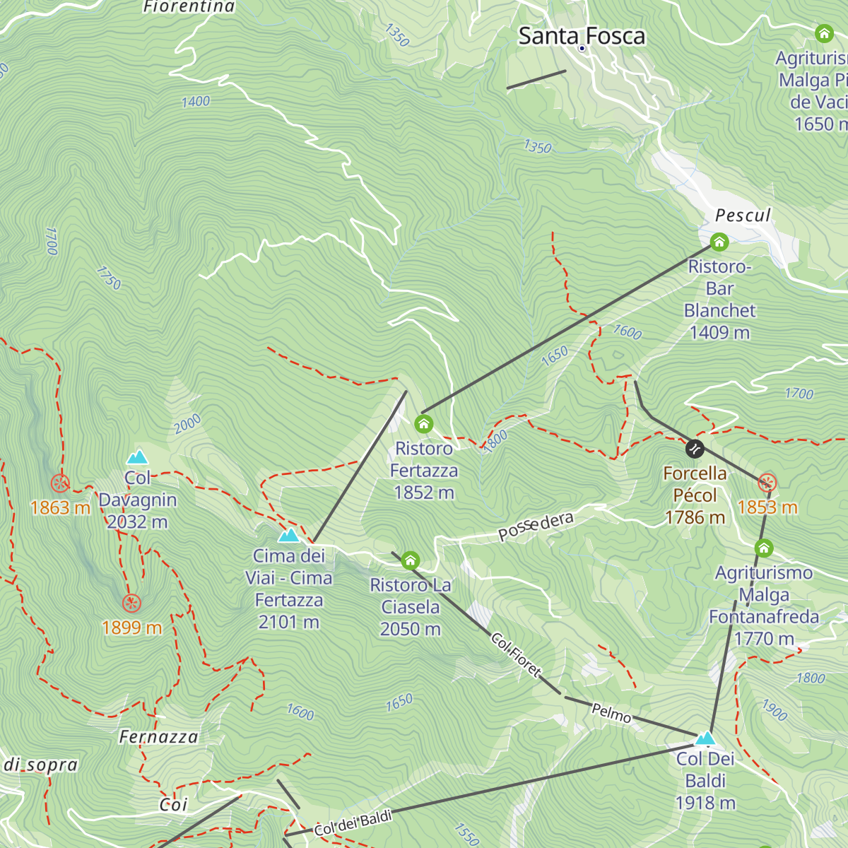 Ristoro Fertazza map
