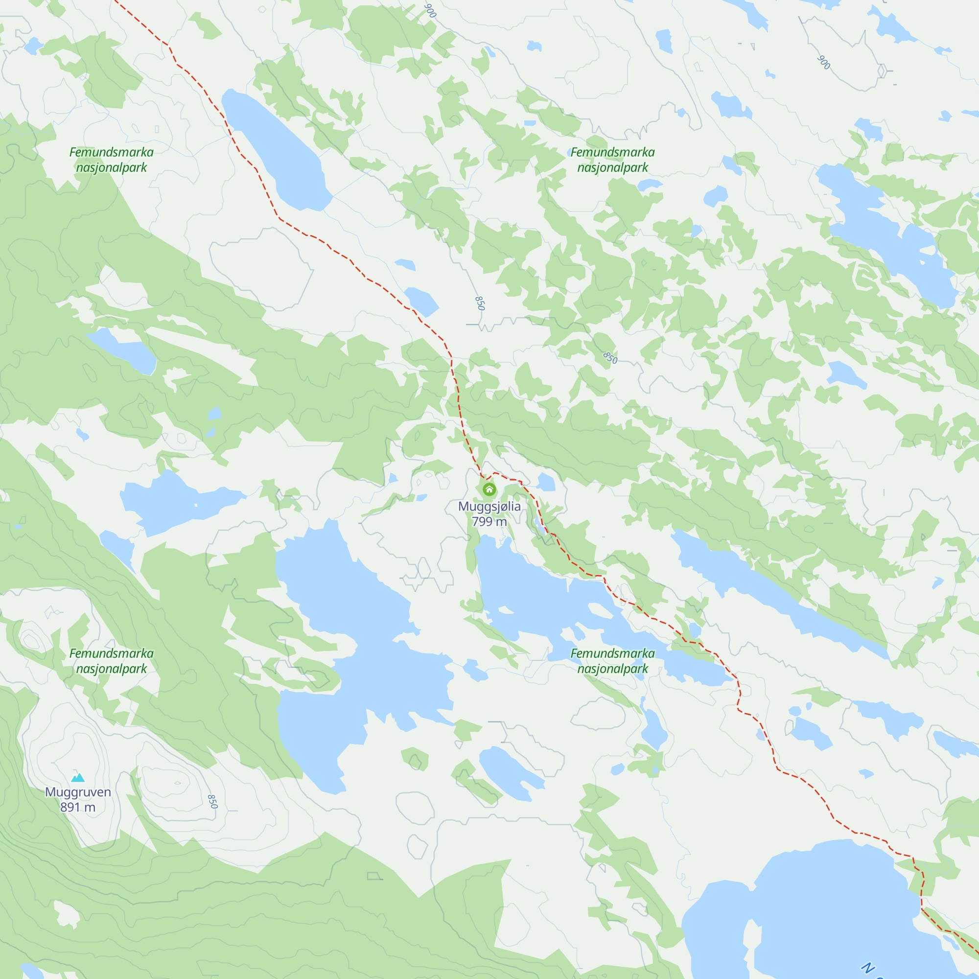 Muggsjølia map