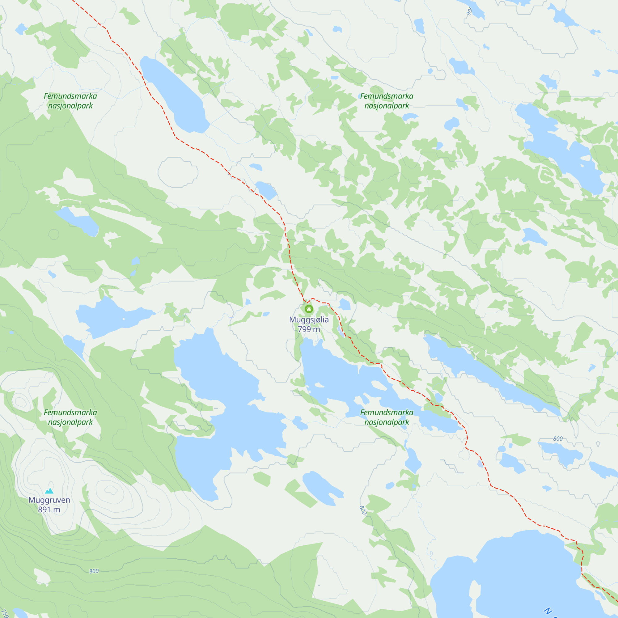 Muggsjølia map