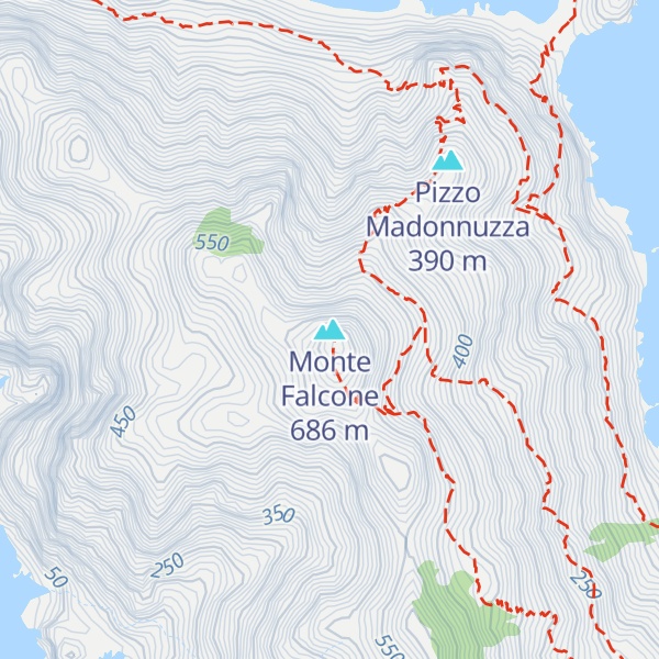Map of Monte Falcone