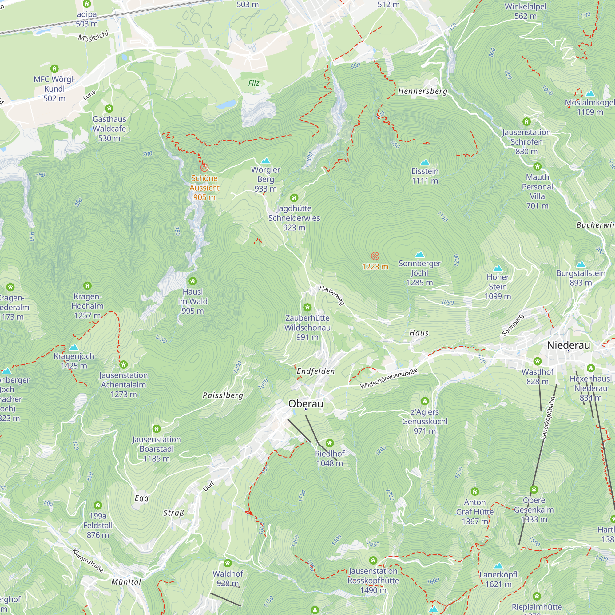 Zauberhütte Wildschönau map