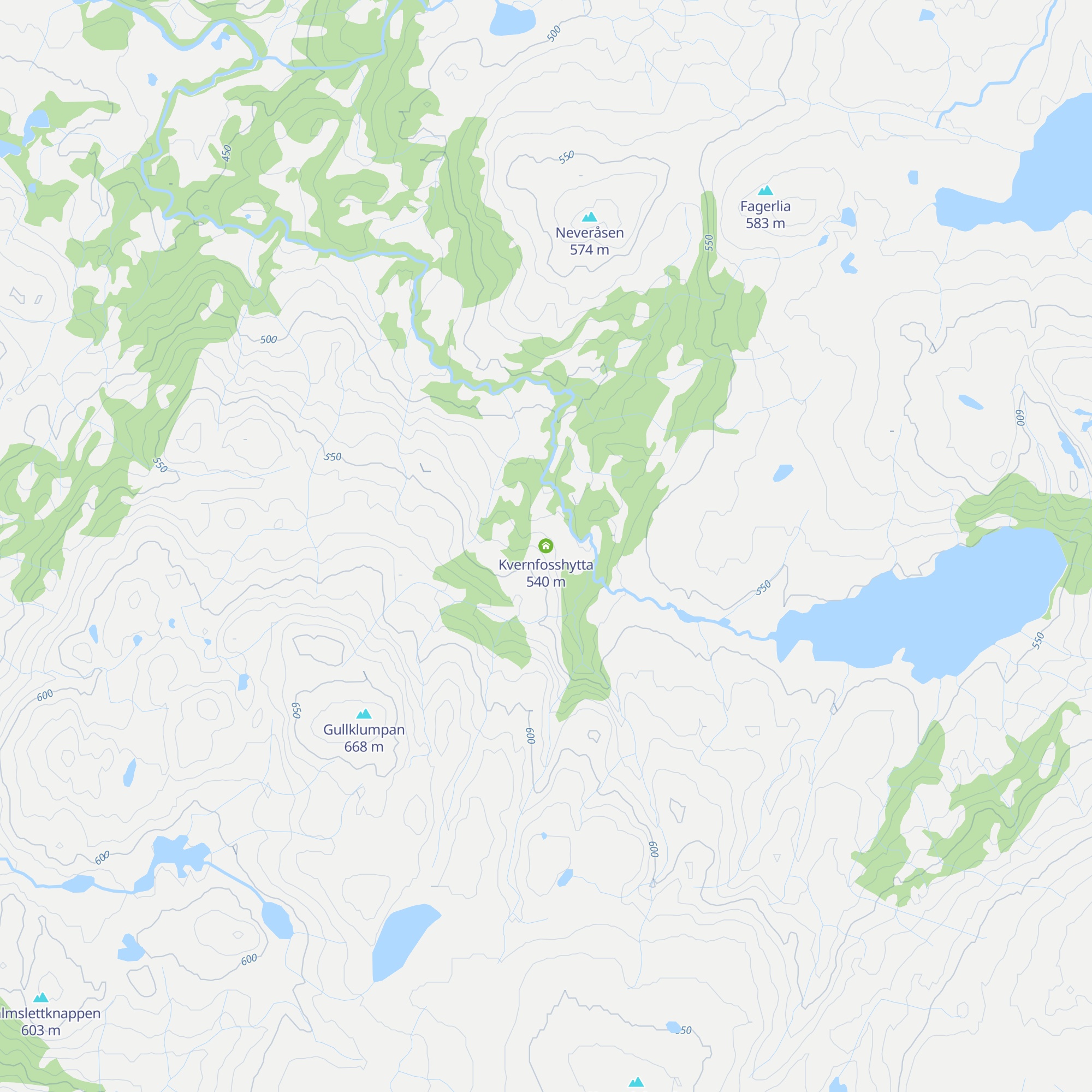 Kvernfosshytta map