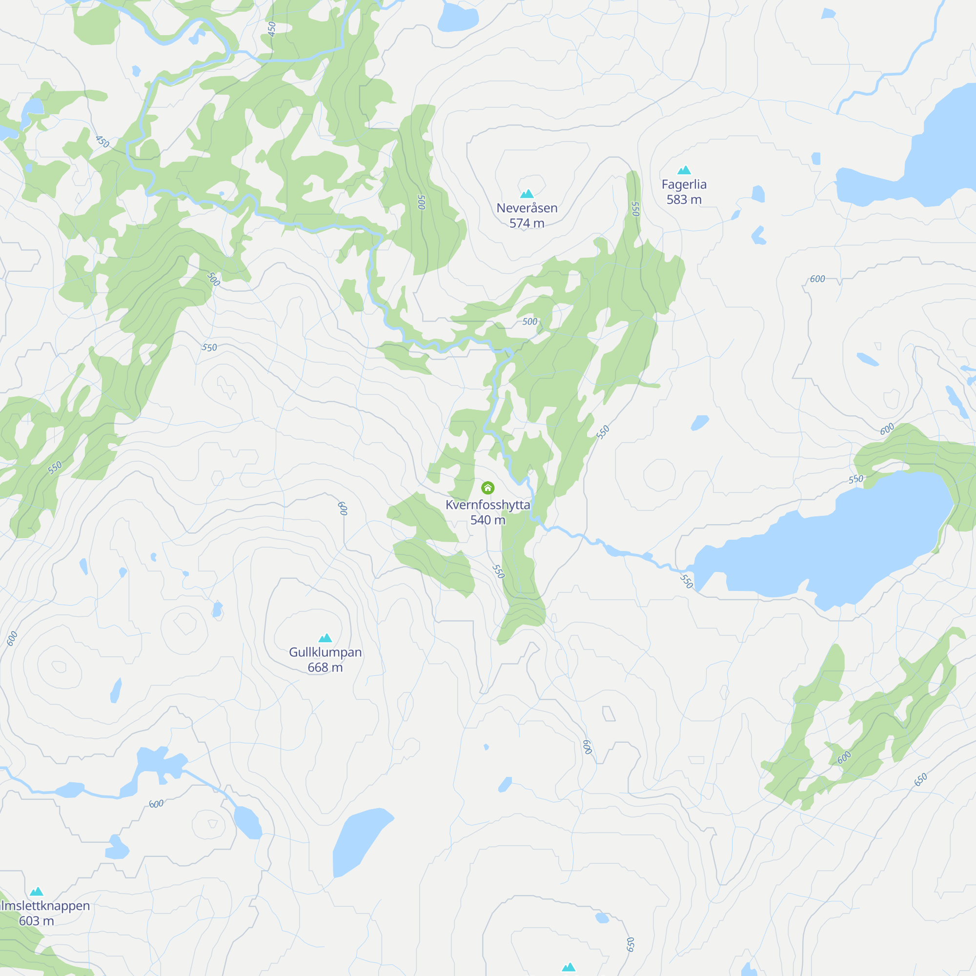 Kvernfosshytta map