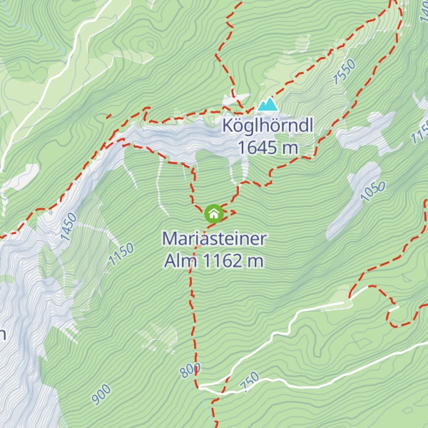 Map of Mariasteiner Alm