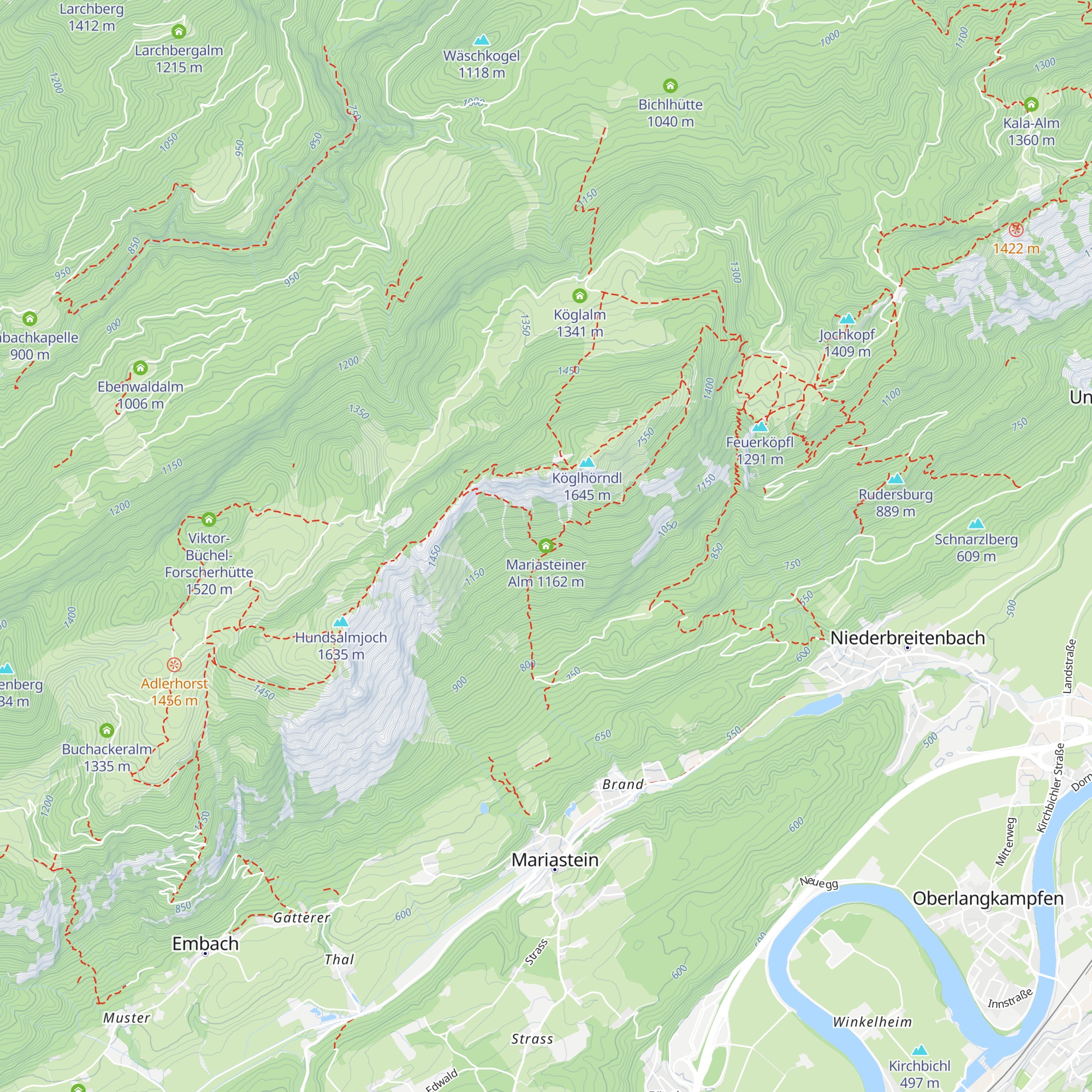 Mariasteiner Alm map