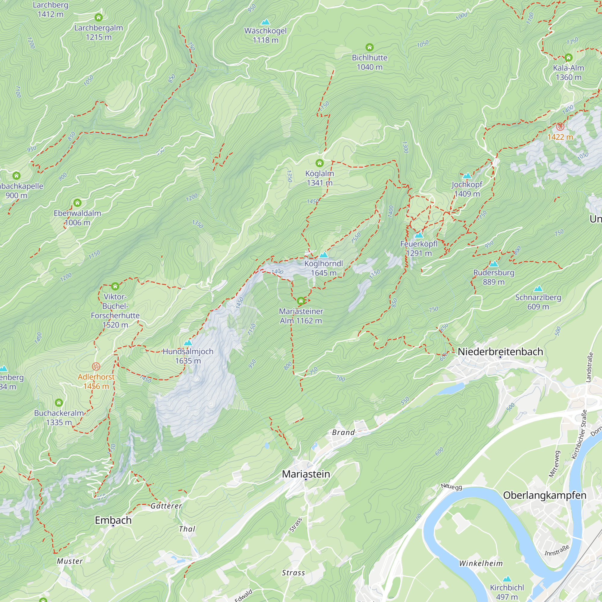 Mariasteiner Alm map