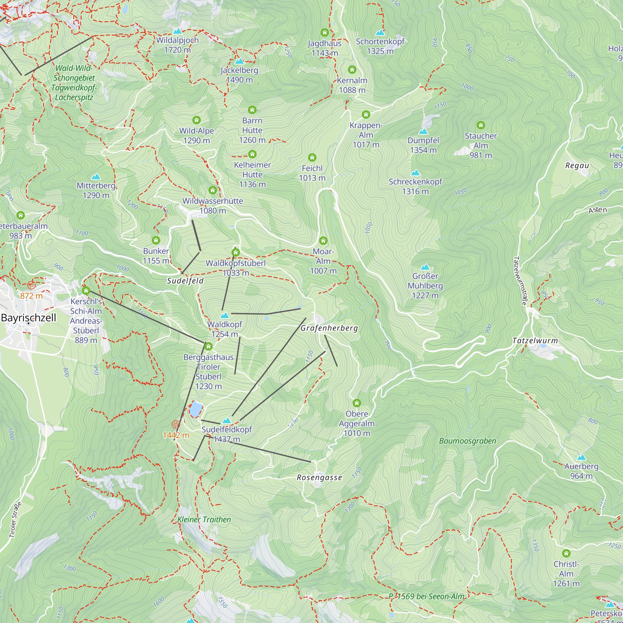 Vorderseebacheralm map