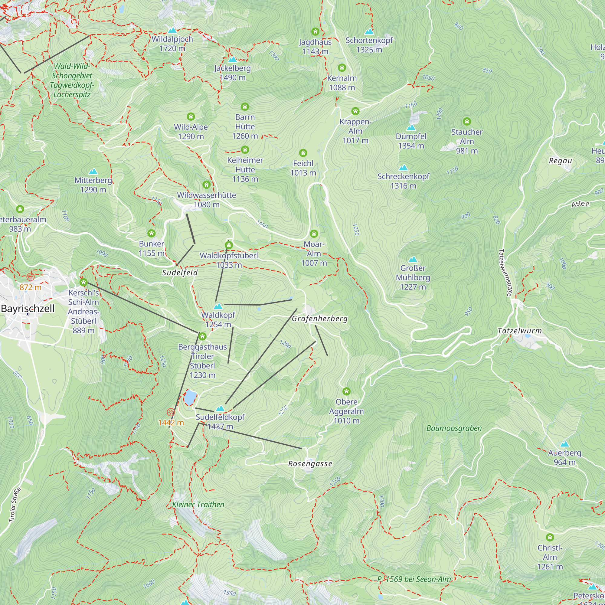 Vorderseebacheralm map