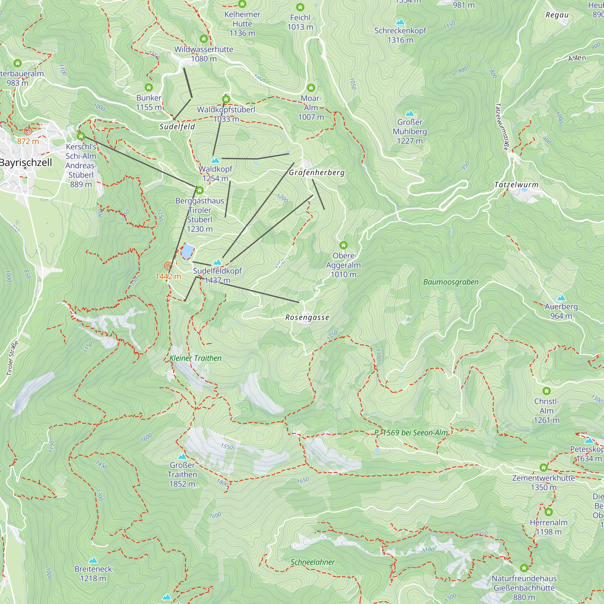Rosenhütte map