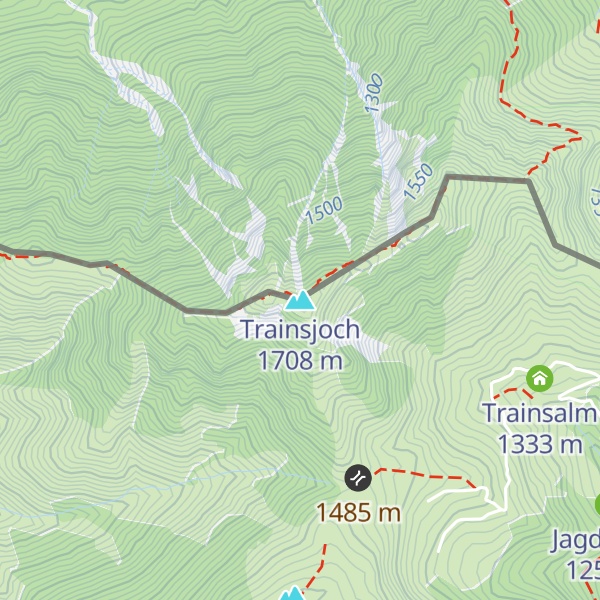 Map of Trainsjoch