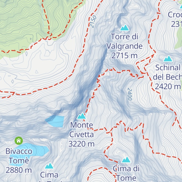 Map of Punta Tissi