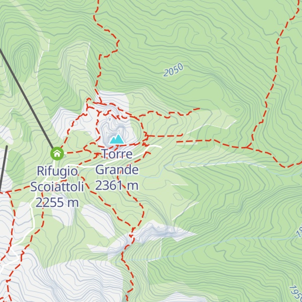 Map of Rifugio Cinque Torri