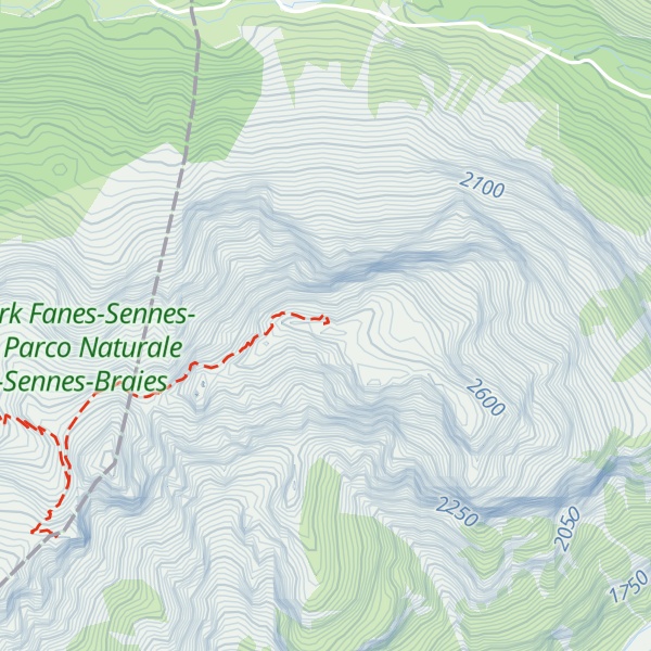 Map of Monte del Vallon Bianco