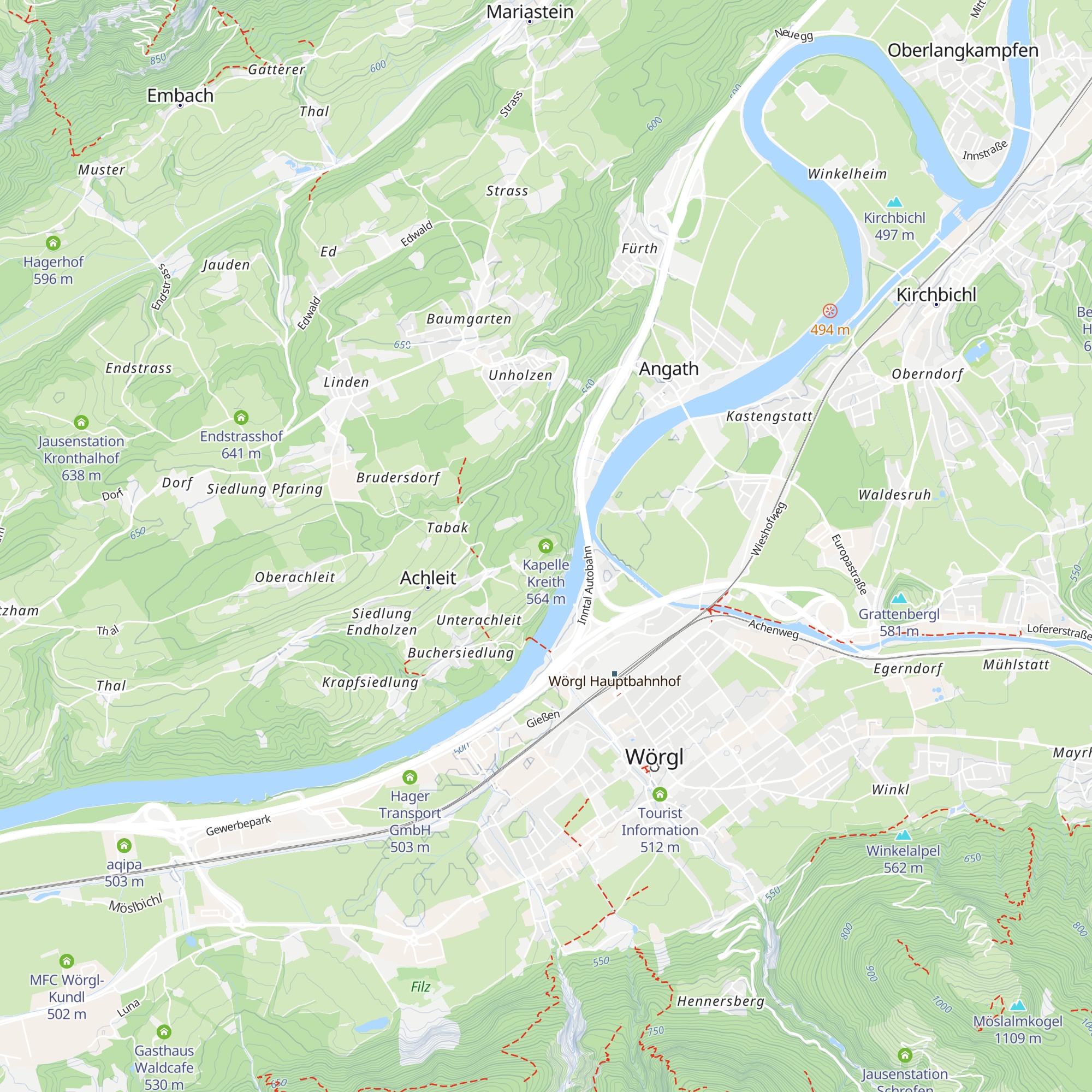 Kapelle Kreith map