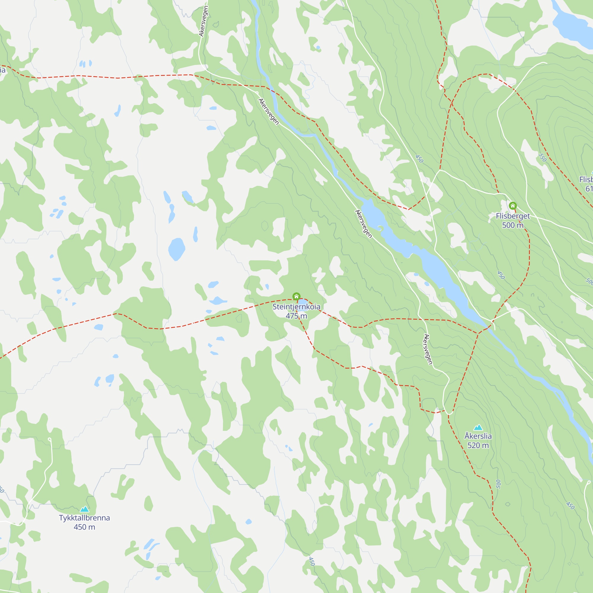 Steintjernkoia map